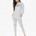 Zipper on the Bust Crewneck Grey Custom Sweatsuits